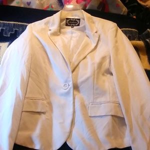 White Ambiance Blazer